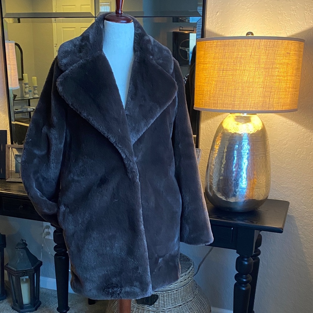 Abercrombie & Fitch Dark Brown Teddy Jacket